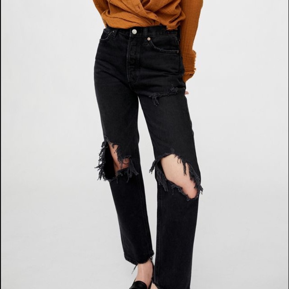 BDG Premium High-Waisted Relaxed Straight Jeans